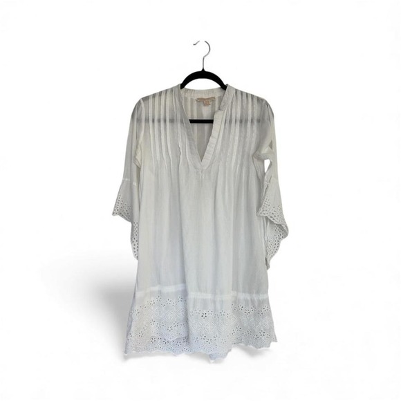 Michael kors eyelet tunic lace trip costal boho - Picture 2 of 8